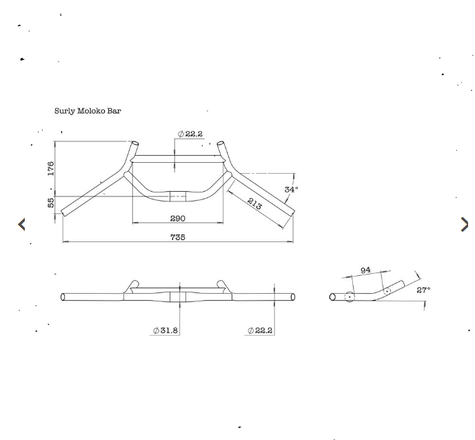 パーツ *SURLY* moloko bar SURLY / MOLOKO BAR -サーリー ハンドルバー- – 京都の自転車屋 CYCLE